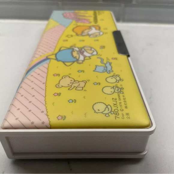1976 Rare Sanrio Little Twin Stars DoubleSided PencilCase/only pencil case/Japan - Picture 8 of 10